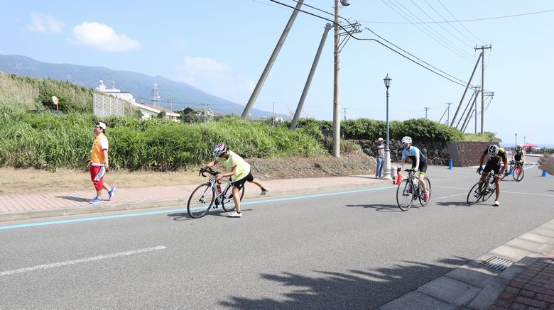 トライアスロン大会　バイク