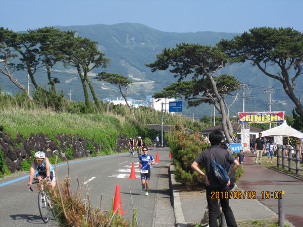 トライアスロン大会　バイク＆ラン