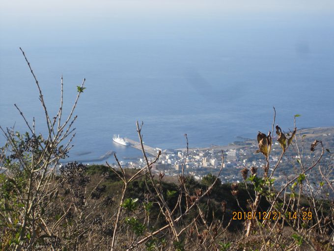 三原山　駐車場からの眺望