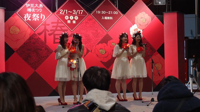 椿まつり 夜祭り　椿ランタンライトアップ