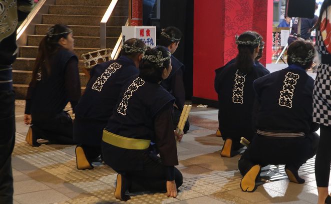 椿まつり 夜祭り　御神火太鼓