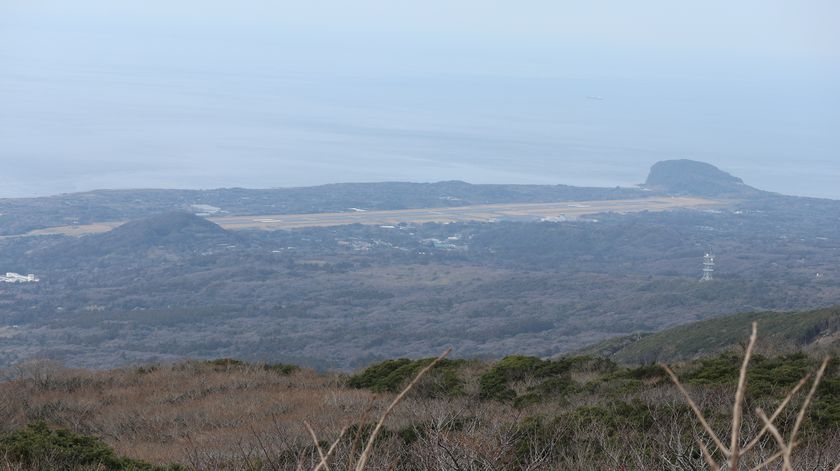 三原山　駐車場からの眺望