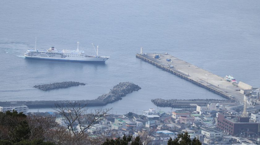 三原山　駐車場からの眺望