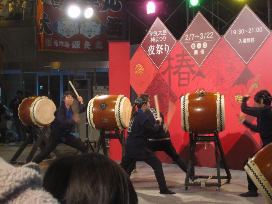 椿まつり 夜祭りオープニング